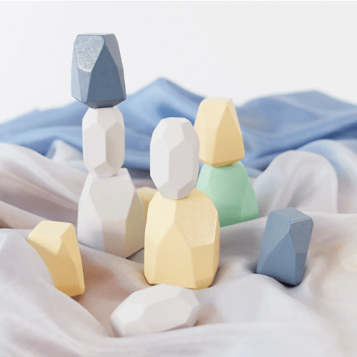Wooden Stacking Pebbles – Sarah's Silks