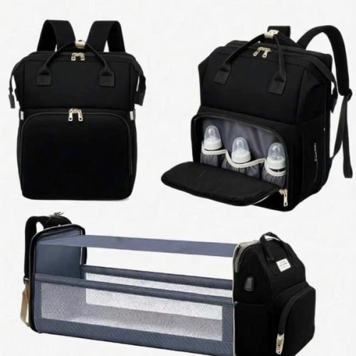 Baby Diaper Bag Backpack With Portable Changing Station, Waterproof Large Capacity Travel Bag With Changing Pad, Baby Stuff Organizer For Newborns | SHEIN USA
