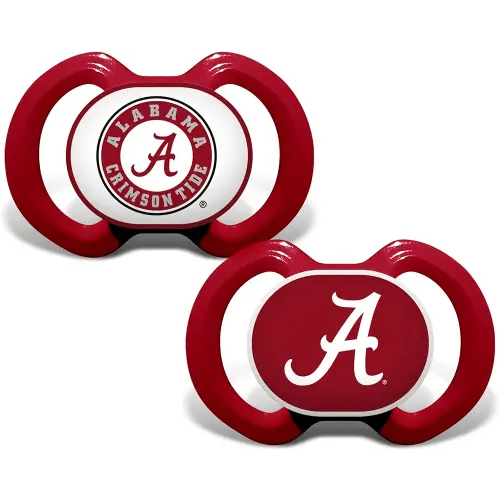 Baby Fanatic Pacifier Set, University of Alabama Crimson Tide, One Size, 2 Count