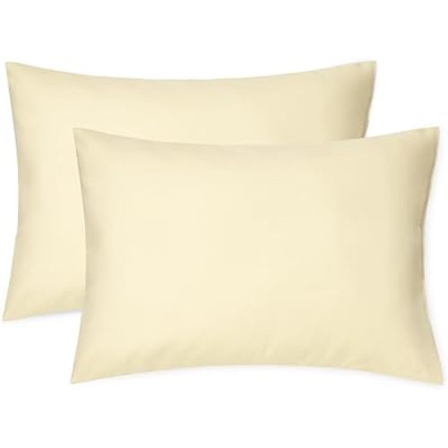 EXQ Home Toddler Pillowcases 13x18 Travel Pillow Case Set of 2, Small Pillow Case Fits Baby Pillow Sized 12x16, 13x18, Kids Pillowcases 2 Pack Machine Washable with Envelope Closure（Camel）