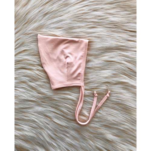 Petal Pink Pixie Bonnet, Pointed Baby Hat (0-6 Months)