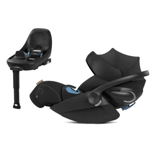 Cybex Cloud G Lux SensorSafe Comfort Extend Reclining Infant Car Seat - Moon Black