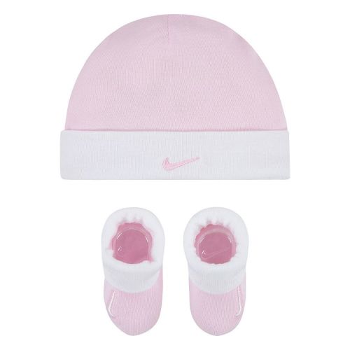 Newborn Baby Nike Swoosh Hat & Booties Set