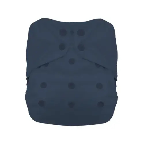 Natural One Size All In One Cloth Diaper (blue snap / 8-40 lbs)
