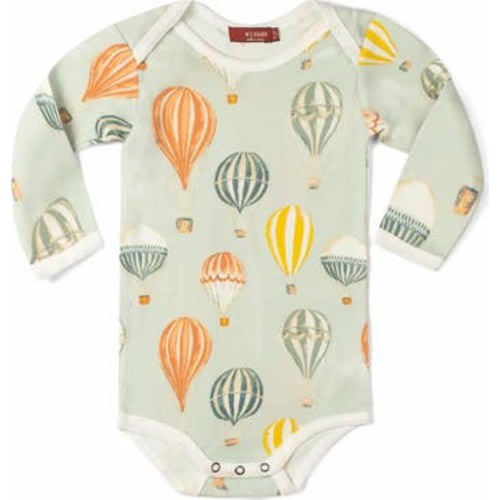 Organic Cotton Long Sleeve One Piece, 3-6M