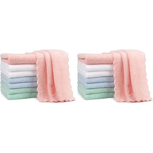 Orighty Burp Cloths, Super Soft & Highly Absorbent Coral Fleece, 20 x 10 Inch Gentle & Large Burp Rugs for Baby Sensitive Skin - Burping Cloths for Newborn Essential, 16 Pack
