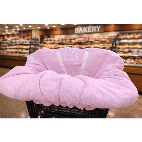 Personalized Pink Floral Shopping Cart and High Chair Cover
