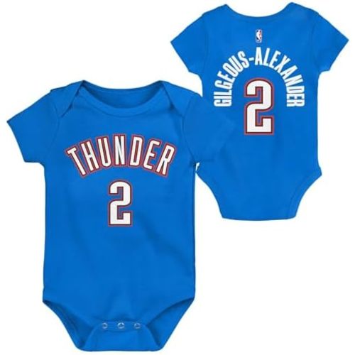 Outerstuff NBA Newborn & Infants 0-24 Official Player Name & Number Jersey Creeper Romper