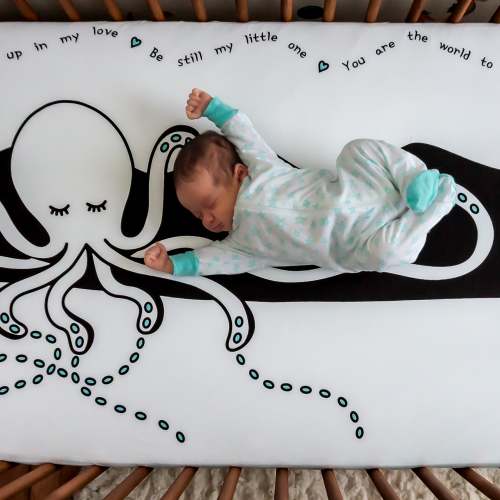 Welcome Home Organic Cotton Crib Sheet