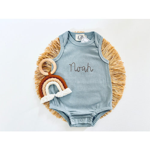 Baby Boy Personalized Bubble Romper Newborn Baby Boy Gift Coming Home Baby Boy Outfit Embroidered Baby Boy Bodysuit First Birthday Outfit