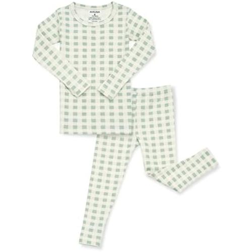 AVAUMA Baby Boys Girls Pajama Set 6M-7T Kids Cute Toddler Snug fit Pattern Design Pjs Cotton Sleepwear