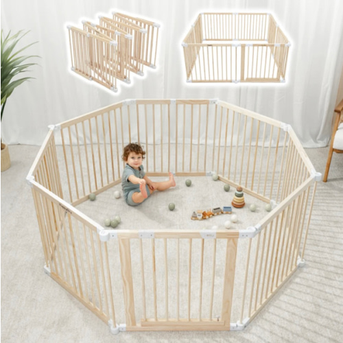 Natural Timber Baby Playpen