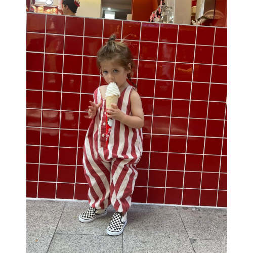 skipper jumpsuit | rosso stripe