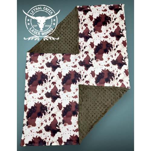 Minkey Blanket - Cow print