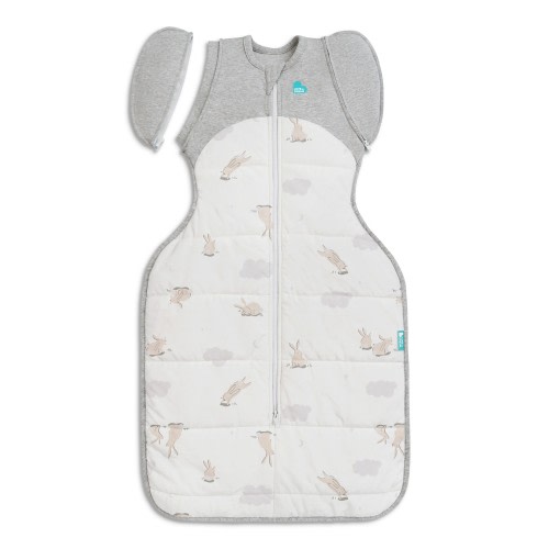 Love To Dream Quilted Stretch Cotton Transition Bag 2.5 Tog Cloud Bunnies Size Medium