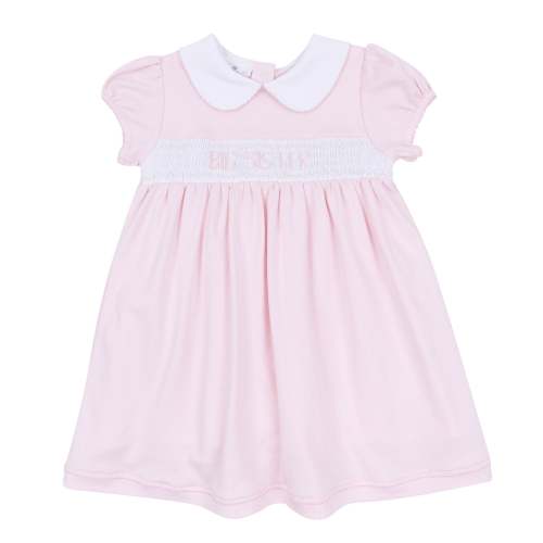 Big Sister Smocked Short Sleeve Dress