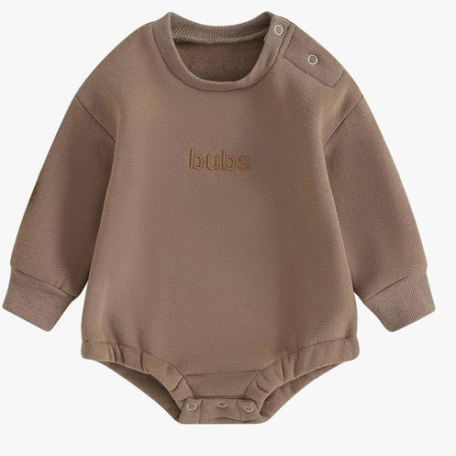 VISGOGO Newborn Infant Baby Boy Girls Oversized Romper Little Dude Sweater Onesie Coming Home Outfit Neutral Clothes