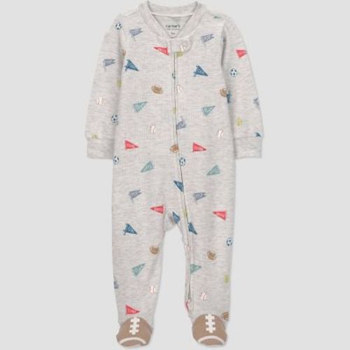 Carter's Just One You® Baby Boys' Sports Graphic Sleep N' Play - Gray 9M