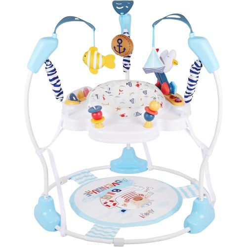 Baby Activity Center, 3-in-1 Baby Jumper, Infant Activity Center with 360° Rotating Seat, Music, Lights, 3 Adjustable Heights, Infant Activity Jumper for 6+ Months JP2401