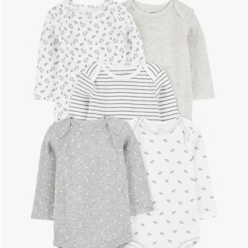 Simple Joys by Carter's Baby 5-pack Long-sleeve Bodysuit
