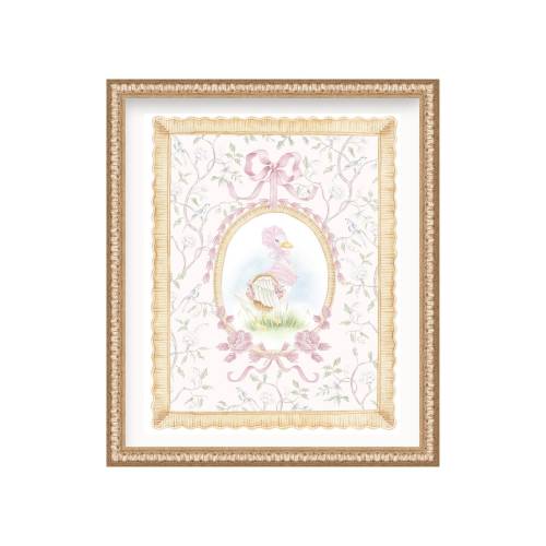 Mother Goose Watercolor Art Print: Baby Girl Nursery Decor