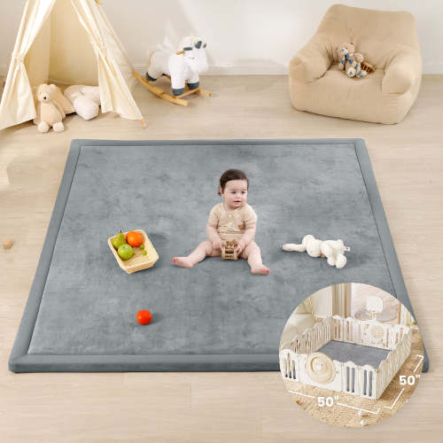 HulooSleep® 50" x 50" Square Play Mat for Playpens