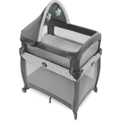 Graco® My View 4 in 1 Bassinet | Infant to Toddler Bassinet with 4 Stages Derby 23.19x33.5x32.25 Inch (Pack of 1)