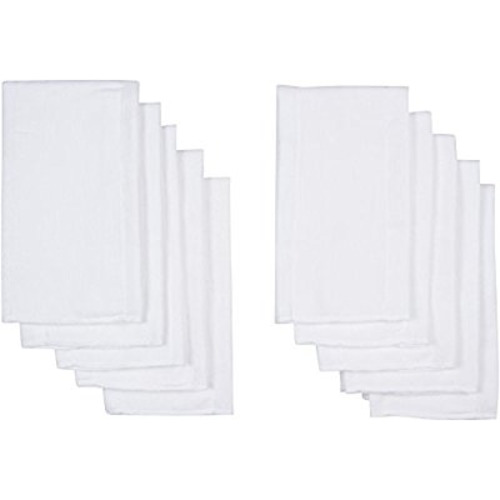Gerber Birdseye 3-Ply Prefold Cloth Diapers, White, Pack of 10