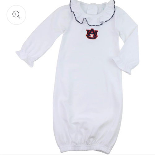 Officially Licensed Knit Ruffled Auburn Baby Gown – Cecil & Lou