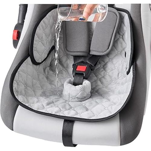 2 Pack Baby Waterproof Car Seat for Potty Training Pad,Piddle Pads Carseat Protector with Waterproof Seat Liner (Grey-2 Packs)