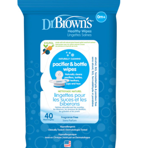 Dr. Brown's  Pacifiers and Bottle Wipes, 40 Count
