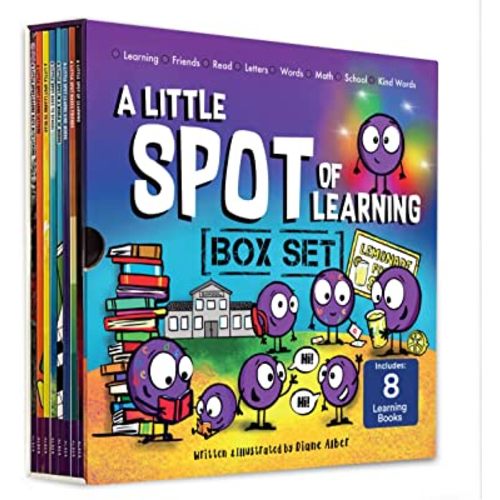A Little SPOT of Learning 8 Book Box Set (Books 33-40: Kind Words, Friendship, Learning with Emotions, Goes to School, Letters, Words, Reading, Math)
