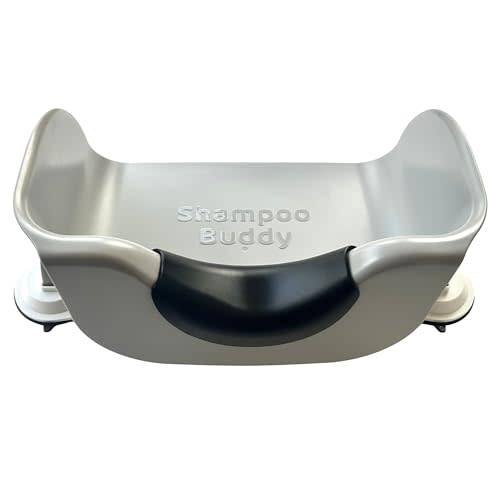 Shampoo Buddy Portable Hair Wash Basin for Children, Toddlers, Kids, Teens | Portable Shampoo Bowl for use on Bathtub or Sink (Light Grey)