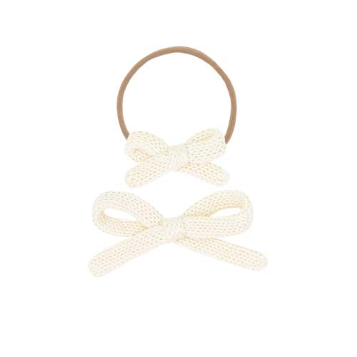 Sweater Bow - Ivory Knit Headband
