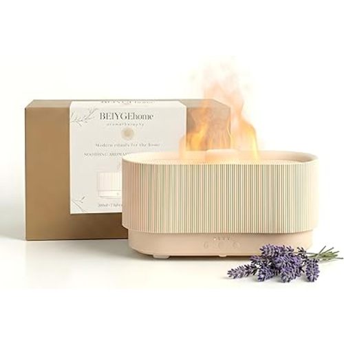 8 Colour Aromatherapy Diffuser, Essential Oil Diffusers for Home, Desk Humidifier, Flame Diffuser, Ultrasonic Diffuser, Aroma Diffuser for Home, Fire Diffuser 300ml