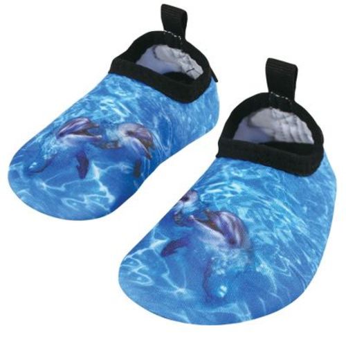 Hudson Baby Infant and Toddler Water Shoes for Sports, Yoga, Beach and Outdoors, Dolphins, 0-6M/1-2 Infant