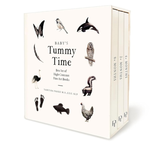 Baby's Tummy Time Book Box Set: A 3-Book Box Set of High-Contrast Art for Visual Stimulation at Tummy Time (Our Little Adventures Series)