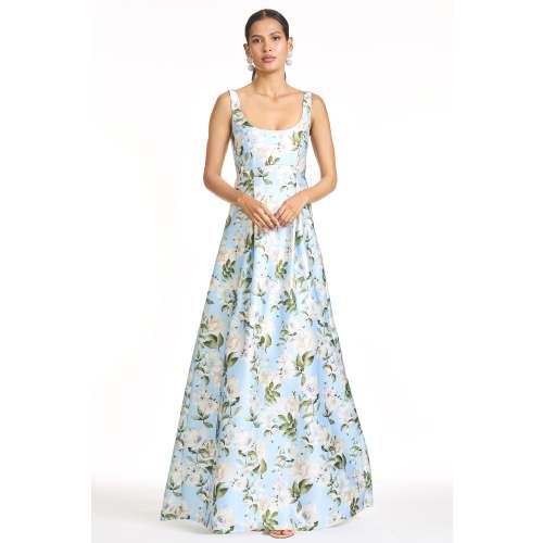 AURORA GOWN in SKY CAMELLIA | Sachin & Babi