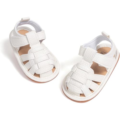 HsdsBebe Infant Baby Boys Girls Summer Beach Sandals Breathable Athletic Anti-slip Soft Sole Newborn First Walker Crib Shoes
