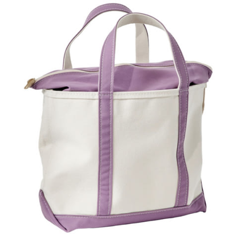 Boat Tote Zip Top (Mauve)