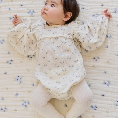 Organic Cotton Muslin Frances Playsuit-Molly Blue – Jamie Kay USA