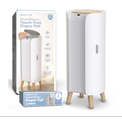 Jool SmartWave Plus Diaper Pail, With Odor Lock