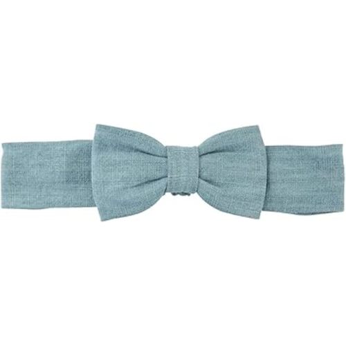 RuffleButts 0-24m Girls Denim Headband - Light Wash