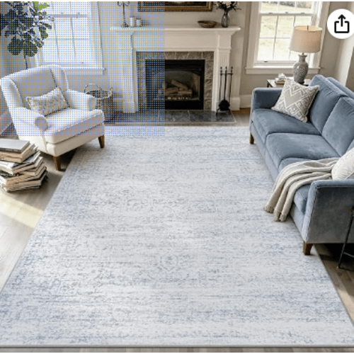 Washable Area Rugs 5'x7' for Living Room, Non-Slip TPE Backing Rug
