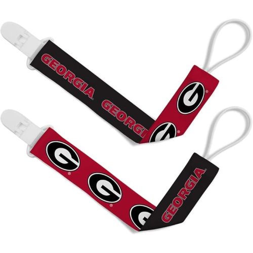 BabyFanatic Officially Licensed Unisex Pacifier Clip 2-Pack - NCAA