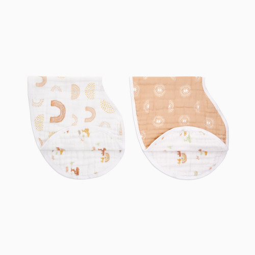 Classic Cotton Muslin Burpy Bibs (2 Pack) - Keep Rising