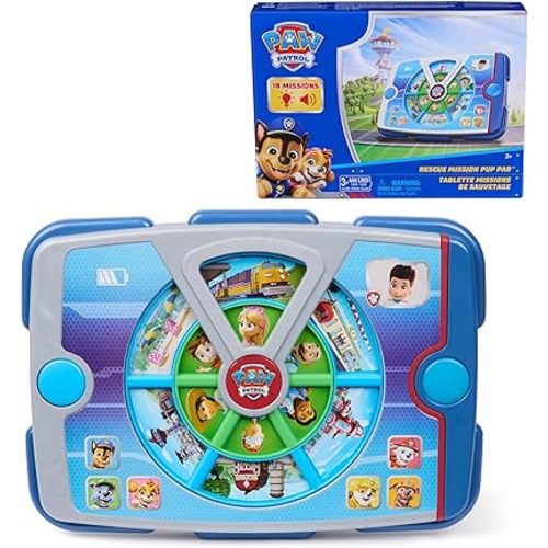 PAW Patrol Academy Rescue Mission Pup Pad, Interactive Toy with Lights, Sounds & Music, Pretend Play Kids Toys for Boys & Girls Ages 3 and Up