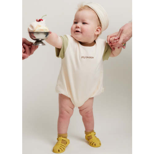Devon Pistachio Romper – Claude & Co