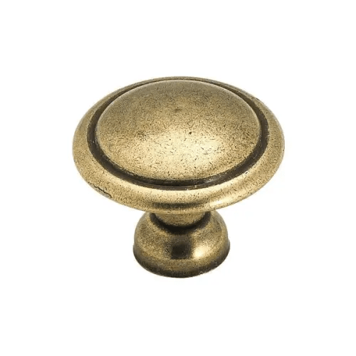 Amerock Allison Value 1-3/8 Inch Diameter 1 Traditional Antique Brass Knob
