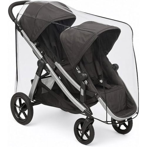 SASHA'S Rain and Wind Cover for Baby Jogger City Select Double Stroller (Stroller not Included) Made in USA